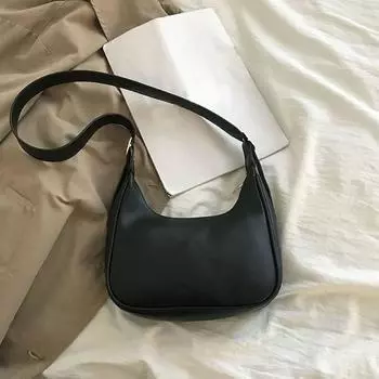 Ретро однотонная сумка из искусственной кожи на плечо, подмышки, женские модные сумки, повседневные кошельки-бродяги и сумки, женские сумки