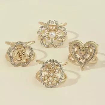 Ретро-огромный цветочный овальный шарф и пряжка для ремня пальто