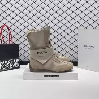 Retro outdoor tooling Martin boots women s summer new thick-bottomed mesh breathable wasteland wind cowboy short boots 35