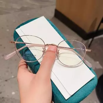 Ретро овальная маленькая оправа для очков, оптовая продажа, простой стиль, женская высота