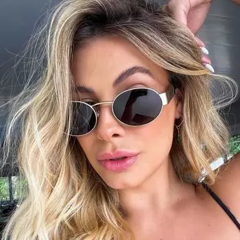 Солнцезащитные очки Retro Oval Small Box в металлической оправе, защитные очки для вождения, неполяризованные очки