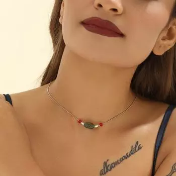 Ретро-ожерелье из сломанного серебра с простым темпераментом, регулируемое ожерелье, ювелирные изделия для мужчин и женщин