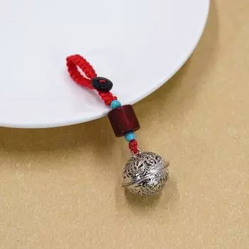 Retro palace bell bell car keychain men s and women s key chain pendant antique simple bag pendant creative gift