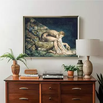 Ретро печать художественный плакат Исаак Ньютон картина маслом ретро настенная живопись гостиная 21cm30cm NoFrame