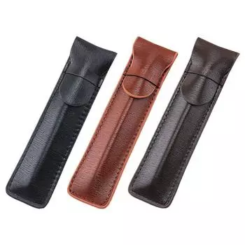 Ретро перьевые ручки футляр карандаши сумка один держатель для письма принадлежности для хранения коричневый