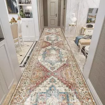 Ретро персидский стиль гостиная холл ковер лестница коридор лестница домашний декор коридор дорожка коврик для кухни индивидуальный 60x200cm 23.6x78in