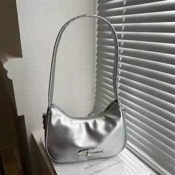 Ретро персонализированная сумка женская летняя новая сумка 2024 года модная простая сумка через плечо повседневная сумка-мессенджер для поездок на работу чёрный