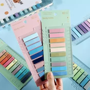 Ретро PET Индекс Липкие Заметки: Красочные закладки и маркеры с инструкциями Falling Leaves Know Autumn, 1 copy