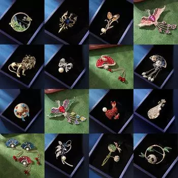 Ретро Пипа Брошь Женский Дизайн Sense Hanfu Cheongsam Корсаж Аксессуары Алмазное Пальто Премиум Sense Pin