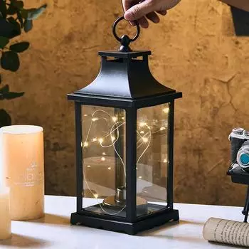 Ретро пластиковая черная ветряная лампа винтажные украшения на новоселье постмодернистское украшение для офисного стола лампа с чувством атмосферы