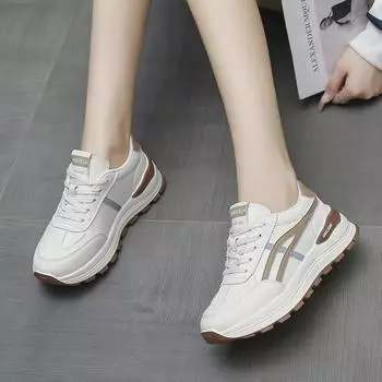 Retro platform sneakers women s summer new running casual shoes college style versatile 35