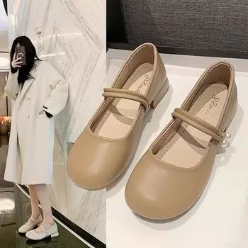 Ретро плоская женская весенняя обувь Footstomp Two Wear Trend Shallow Mouth Single Shoes Женская модная женская летняя обувь Дышащая для жаркой погоды 35