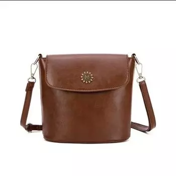 Ретро Подсолнух Женские Сумки Через Плечо Повседневная Универсальная Сумка-Ведро Кошелек и Сумки Сумка Для Мам и Детей one size