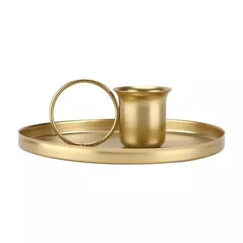 Ретро подсвечник металлический кованый подсвечник подставка украшение для дома золото