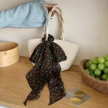 Retro Polka Dot Scarf Ribbon Long Scarves Sweet Scarf Headband Party Style 9