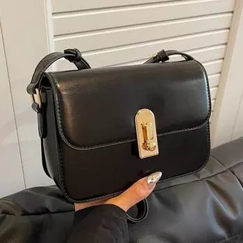 Ретро популярная сумка-мессенджер женская сумка через плечо высокого класса модная универсальная маленькая квадратная сумка подмышкой 19*7*14 красный