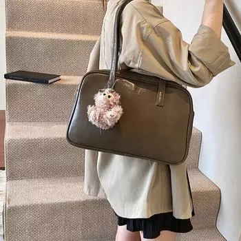 Ретро портативная сумка для поездок на работу женская осень и зима 2024 новая модная простая сумка подмышкой портфель большой вместимости