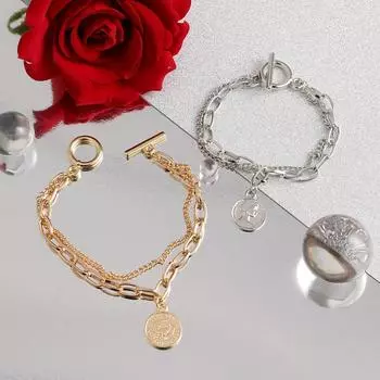 Ретро портрет OT браслет с пряжкой ниша дизайн простой ювелирный модный подарок