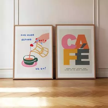 Ретро постеры с кофе, кофейник для эспрессо, художественная картина на холсте, печать, кафе, цитата, настенные художественные фотографии для бара, кухни, украшение дома 21x30cm No Framed белый