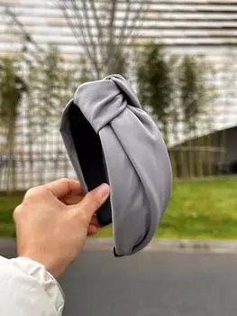 Ретро Повязка на голову с узлом из искусственной кожи для женщин, Модная широкополая простая однотонная повязка на голову, Ежедневные аксессуары для умывания лица и волос