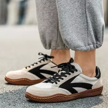 Ретро повседневная обувь для мужчин с низким верхом спортивная теннисная обувь обувь для улицы на шнуровке дизайнерские кроссовки немецкие тренировочные бейсбольные туфли 39 белый