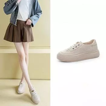 Ретро Повседневная обувь Универсальная обувь с увеличением роста Дышащая обувь для скейтборда Обувь с мягкой подошвой Обувь для ленивых 35