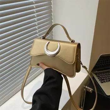 Ретро повседневная персонализированная маленькая квадратная сумка 2024 года, новая простая модная женская сумка-мессенджер, модная сумка через плечо чёрный