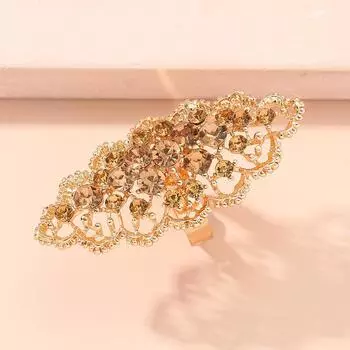 Ретро, преувеличенный, роскошный, овальное кольцо, модный дворцовый браслет, темперамент, полое открывающееся кольцо, ювелирные изделия шампанского