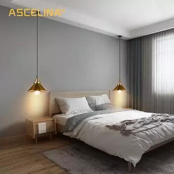 Ретро промышленные потолочные люстры железные E27 подвесные светильники для кухни спальни ресторана дома черный/золотой 3 головки подвесной светильник