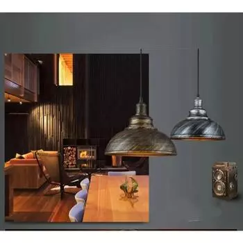 Ретро промышленный подвесной светильник потолочная люстра люстра винтажный подвесной светильник лофт для домашнего освещения гостиная столовая декор27 No Bulb чёрный