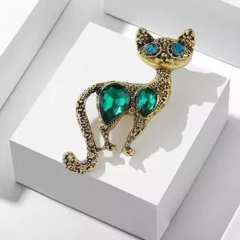 Ретро простая брошь котенок персонализированная булавка животное мода европейский и американский средневековый кошачий корсаж аксессуары для женщин
