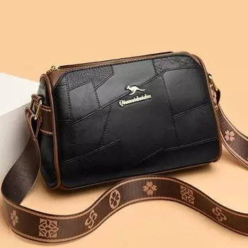 Ретро-простота, большая вместимость, женская сумка через плечо, дизайнерская сумка через плечо из искусственной кожи, женская повседневная дорожная сумка-мессенджер