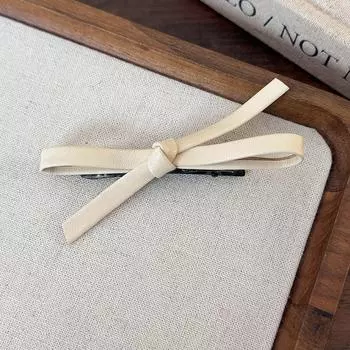 Ретро Простые Кофейного Цвета Кожаные Банты Заколки для Волос Головной Убор Для Женщин Девушек Милые Заколки Шпильки Модные Аксессуары для Волос Новые