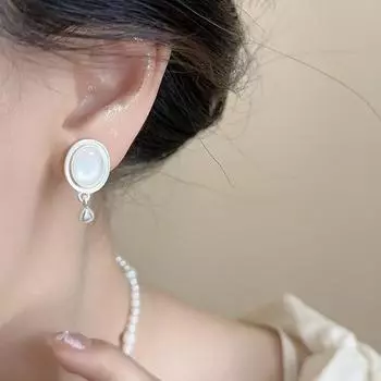 Ретро простые овальные женские серьги без отверстий для ушей противомоскитная спираль клипса для ушей
