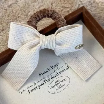 Ретро Простые Вязаные Банты Резинки для Волос для Женщин Темперамент Веревка для Волос Девушка Завязка Мавэй Резинка Модные Аксессуары для Волос Новые