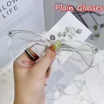 Ретро прозрачные очки унисекс, женские оптические очки с защитой от синего света, готовые мужские компьютерные оптические простые очки