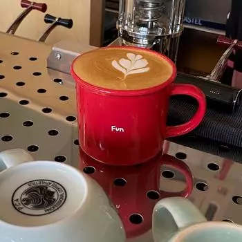 Retro Red Niche Simple High-value Ceramic Mug Couple Coffee Cup Water Cup Cup Gift Drinkware 250ML