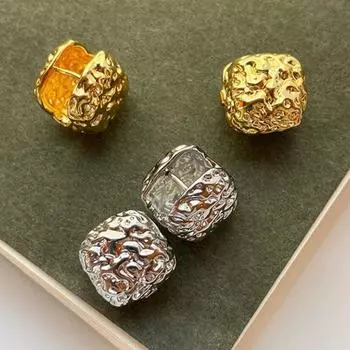 Retro Retro Exaggeration Earrings Elegant Hoop Earrings Trendy Simple Ear Buckle Decoration серебряный