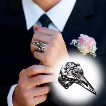 Retro Ring Men s Trendy Hip-Hop Personality Open Ring Men s Jewelry One Size