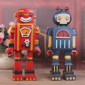 Ретро-робот Zakka из смолы: Ностальгическая литературная модель ручной работы