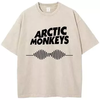Ретро-рок Arctic Monkeys Музыкальный альбом Графический хлопковый футболка для мужчин Футболки Женские топы Уличная одежда Унисекс S
