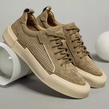 Ретро Роскошные мужские повседневные туфли из замши, мужские кроссовки со шнуровкой, удобная обувь для ходьбы, мужские туфли для скейтбординга, балетки для путешествий 38