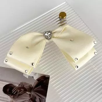 Ретро Роскошный Бант Любовь Стразы Заколки для Волос Модные Зажимы для Волос для Женщин Девушек Сладкий Темперамент Заколки Вечерние Аксессуары