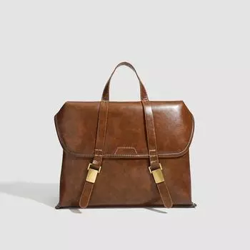 Ретро рюкзак большой вместимости Британская Кембриджская сумка Портфель Универсальная одноплечевая сумка кроссбоди коричневый