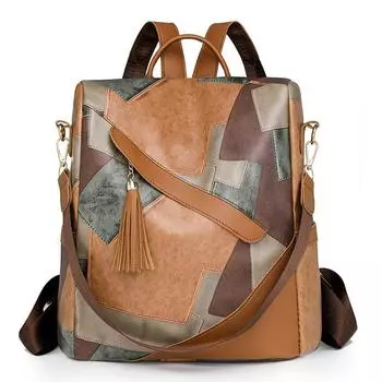 Ретро-рюкзак с защитой от кражи, женский многофункциональный рюкзак для активного отдыха розовый