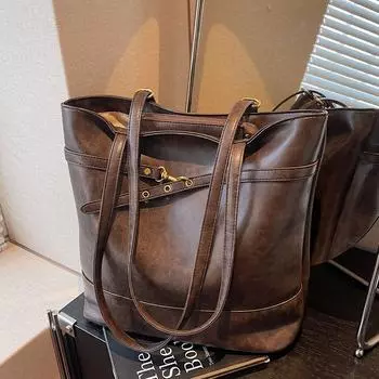 Ретро рюкзак сумка женская модная сумка для дальних поездок большая вместительная сумка через плечо светло-коричневого