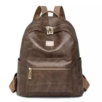 Ретро рюкзак женский для отдыха и путешествий женский рюкзак большой вместимости сумка чёрный