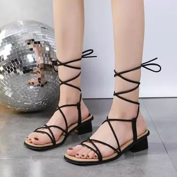 Ретро-сандалии в сказочном стиле с ремешком для девочек, новые летние нежные модные универсальные римские пляжные сандалии для девочек