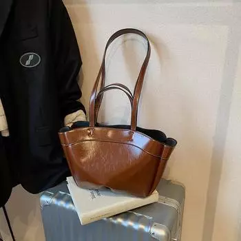 Ретро блестящая сумка-тоут большая вместительная верхняя сумка сумка для матери и ребенка сумка на одно плечо сумка для покупок