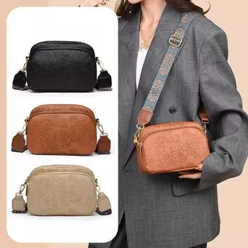 Ретро-широкий плечевой ремень, маленькая квадратная сумка на осень, новая стильная сумка для женщин с высоким классом моды, простая сумка через плечо на одно плечо